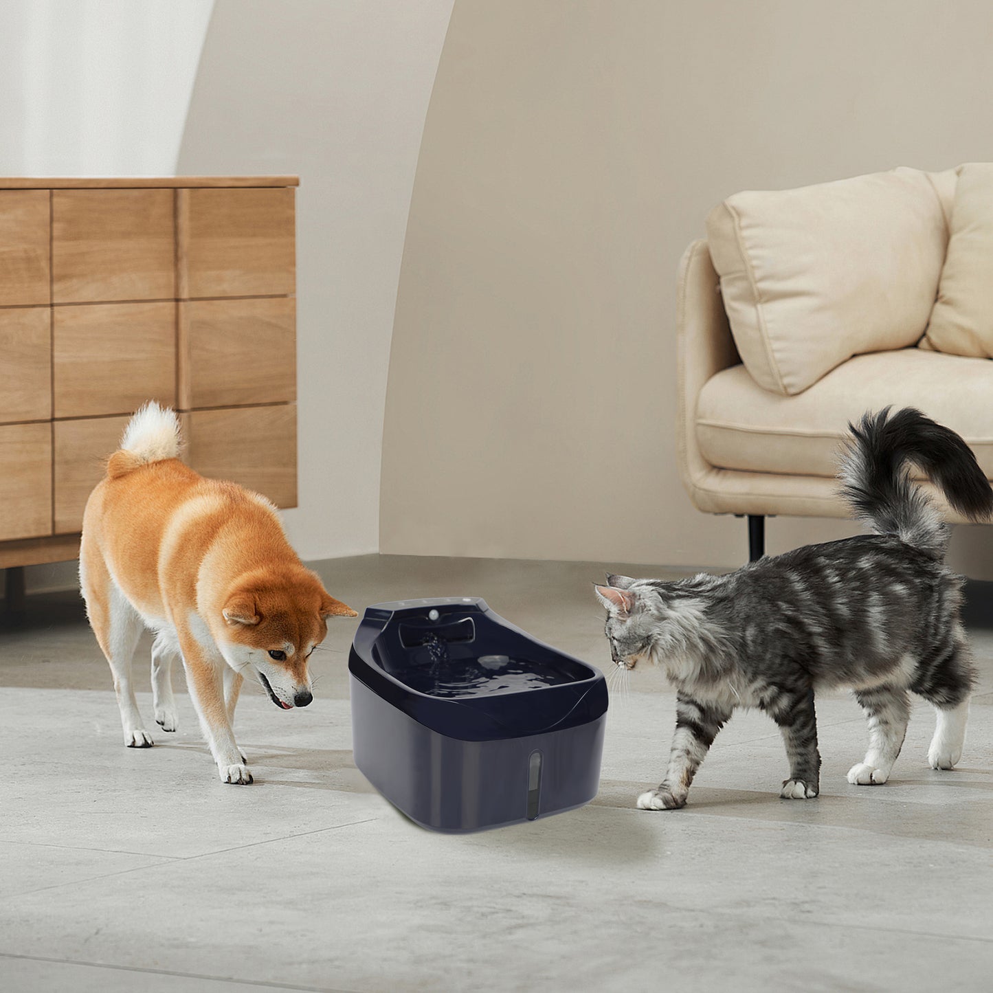 Cat Fountain: Cat Fountain - 84 oz./2.5 liter pet fountain - cat drinking fountain - cat fountain - super silent